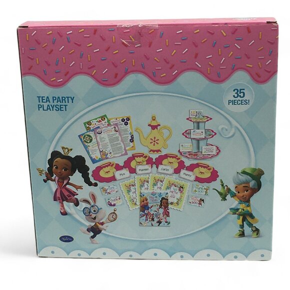 Disney Junior Alice's Wonderland Bakery 35 Piece TEA PARTY Playset for 4 - NEW - Picture 5 of 7